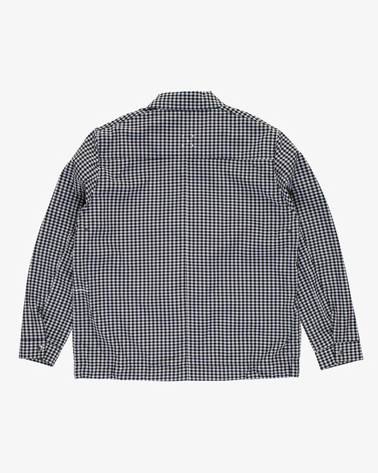 Pop Trading Company Gingham Boxer Overshirt Black/Off White