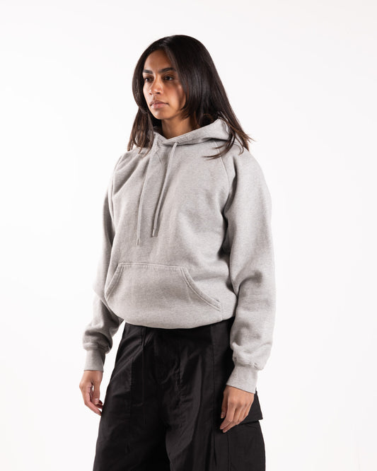 Pop Trading Company Hearts Hooded Sweat Heather Grey