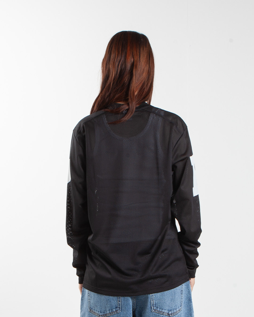 Pop Trading Company Mesh Football Longsleeve Black