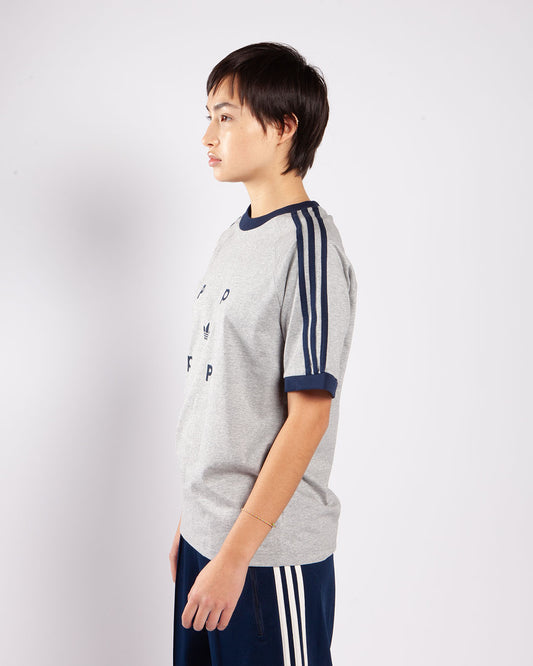 Pop Trading Company x adidas Classic T-Shirt Grey/Navy