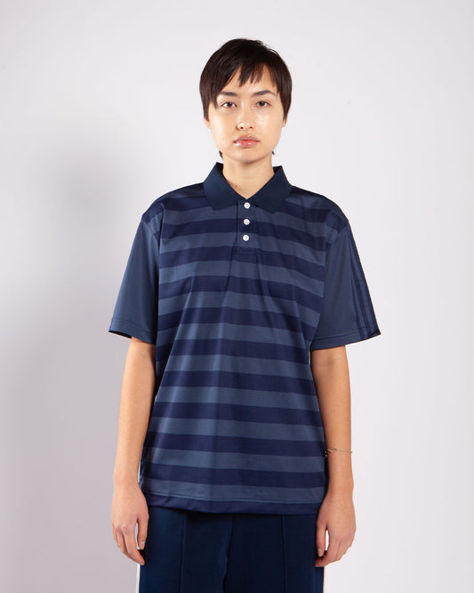 Pop Trading Company x adidas Polo SS T-Shirt Navy/Blue