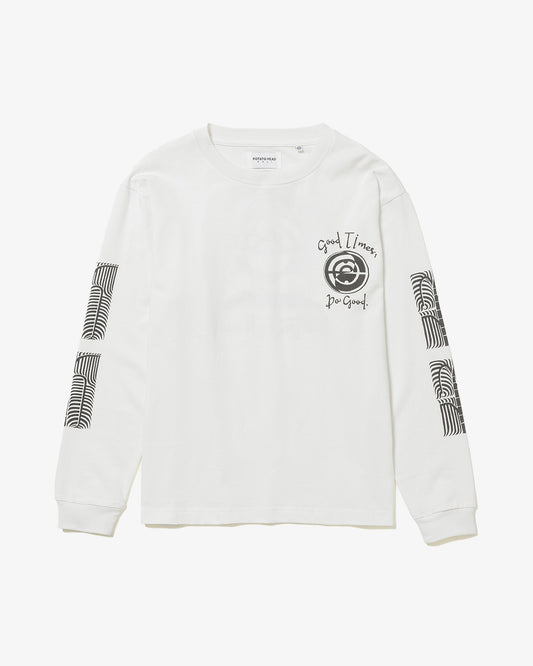 Potato Head Chakra-Bli Made Long Sleeve T-Shirt Off White