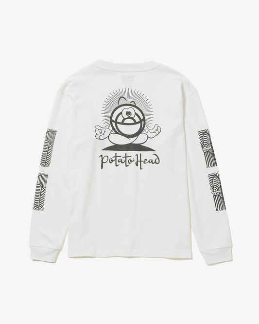 Potato Head Chakra-Bli Made Long Sleeve T-Shirt Off White