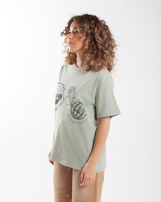Potato Head Good Times, Do Good Short Sleeve Printed T-shirt Green