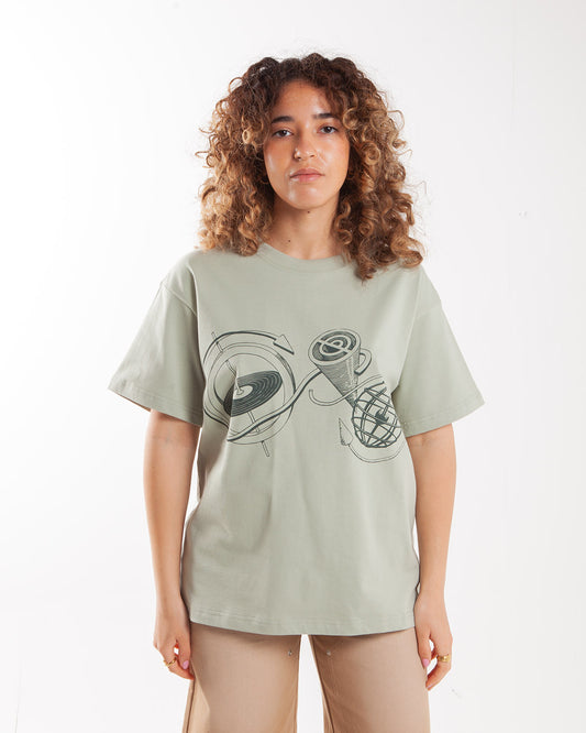 Potato Head Good Times, Do Good Short Sleeve Printed T-shirt Green
