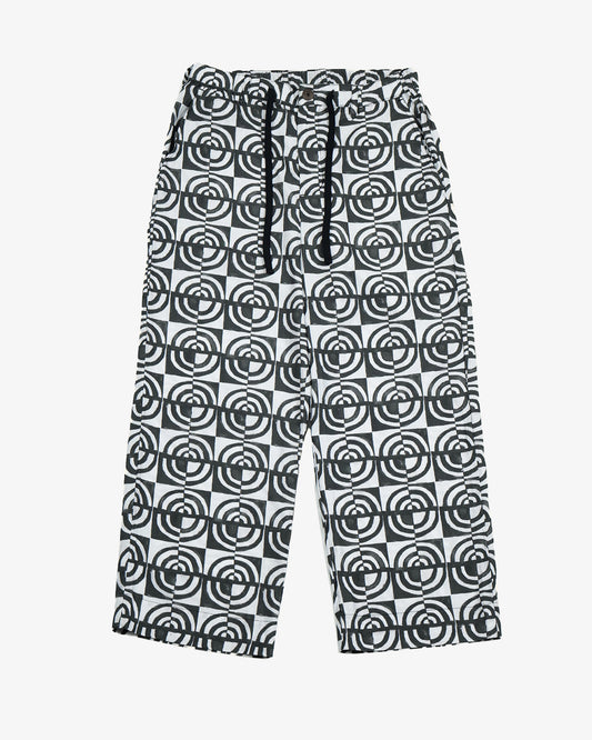 Potato Head Monogram Block Print Easy Pants