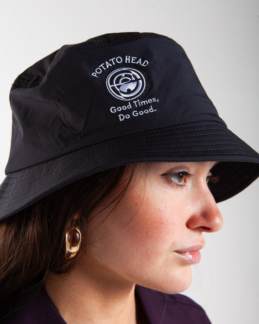 Potato Head Monogram Bucket Hat Black