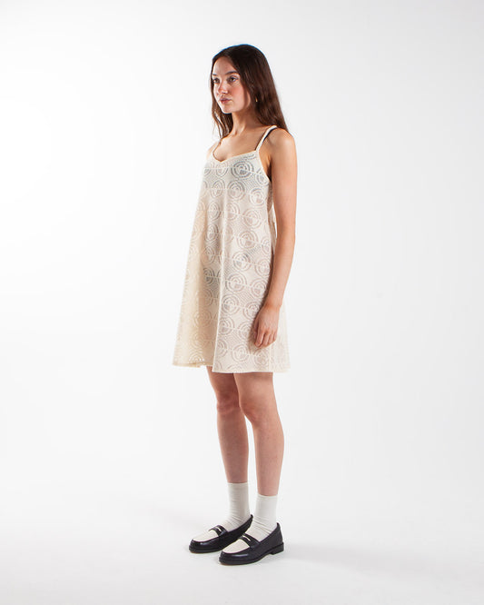 Potato Head Monogram Women's Slip Dress Beige