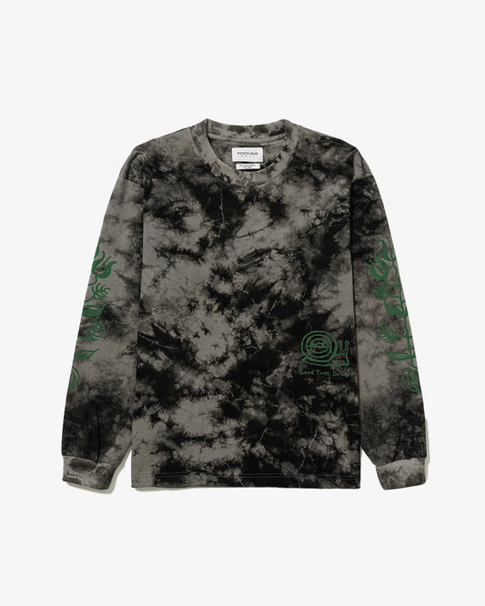 Potato Head Tie Dye Crewneck Sweater Black