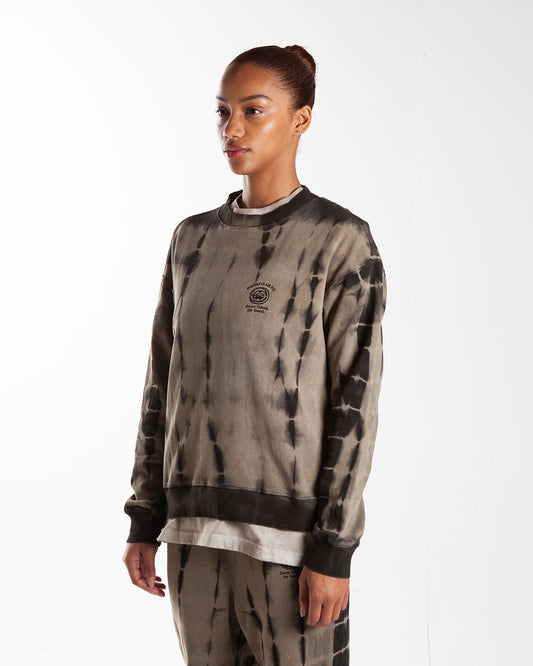 Potato Head Tie Dye Crewneck Sweater Black