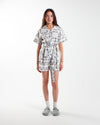 Potato Head Yin-Yang Paisley Women's Playsuit Off White Black