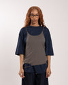 Rhodolirion Camisole Top/Loose Fitting Tee Navy