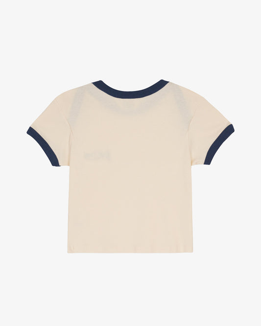 Brain Dead Ribbed Envelope Baby Tee Natural