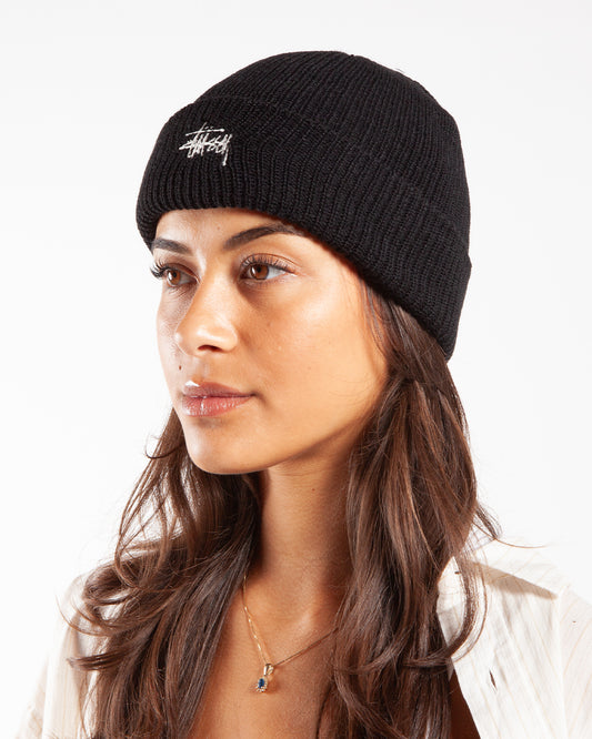 Stüssy Basic Cuff Beanie Black