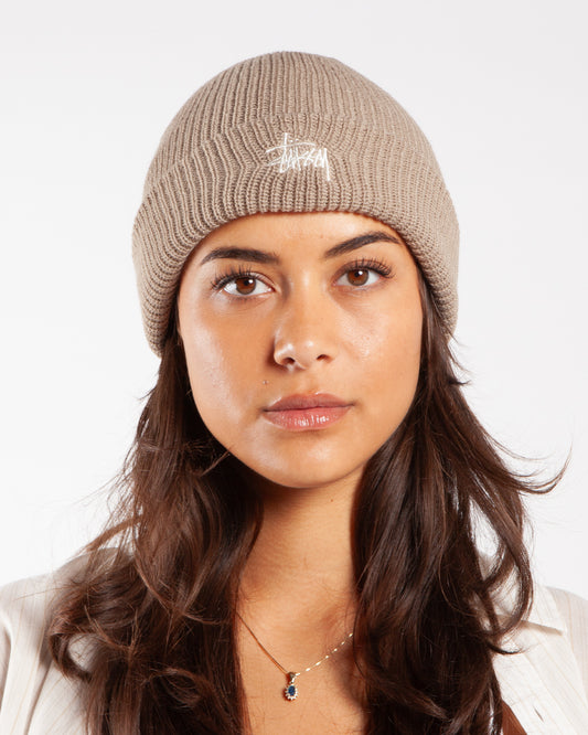 Stüssy Basic Cuff Beanie Stone