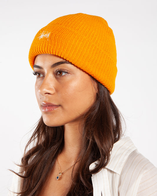 Stüssy Basic Cuff Beanie Tangerine