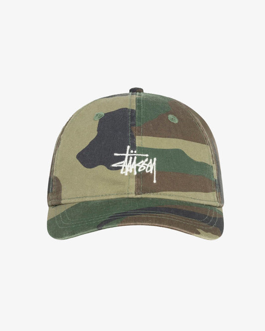 Stüssy Basic Washed Low Pro Cap Woodland Camo