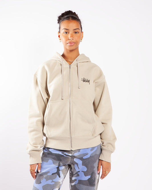 Stüssy Basic Zip Hood Khaki