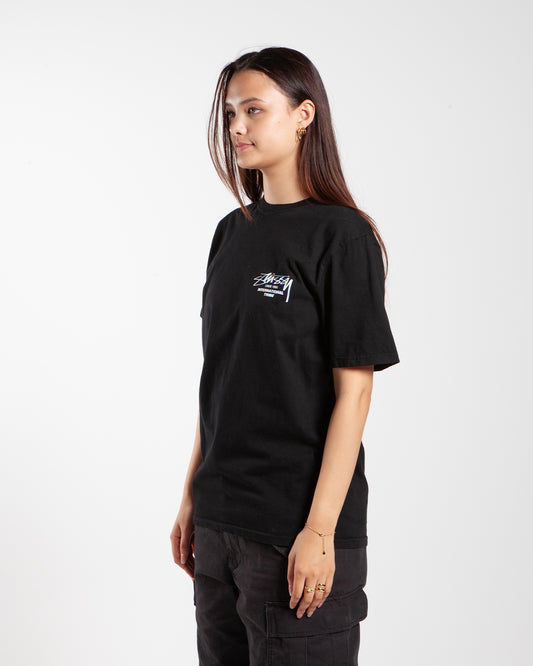 Stüssy Beat Sounds Pig. Dyed Tee Black