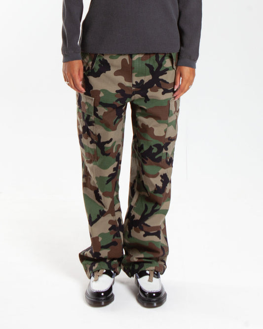 Stüssy Cargo Pant Olive Woodland Camo