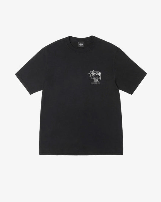 Stüssy Classic Gear Pig Dyed Tee Black