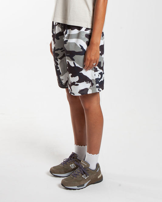 Stüssy Mesh Short Basic Airforce Satin Snow Camo