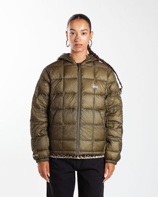 Stüssy Midweight Hooded Puffer Nylon Olive