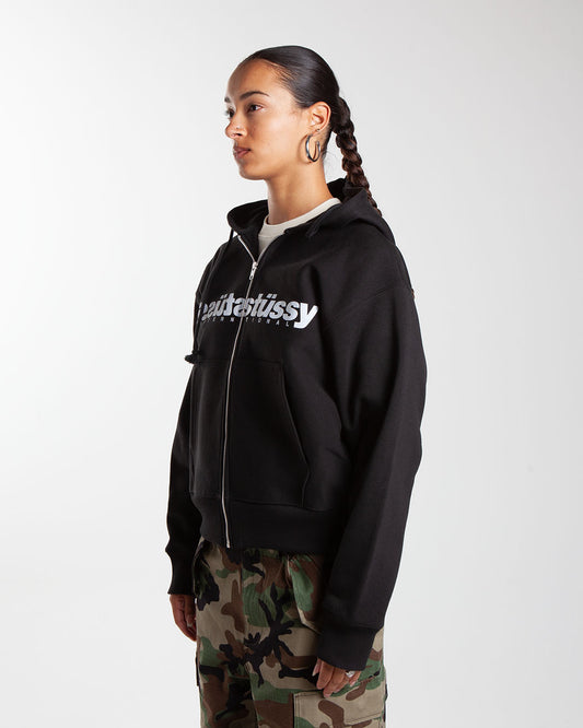 Stüssy Mirror Zip Hood Black