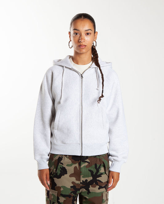Stüssy Raglan Zip Hood Ash Heather