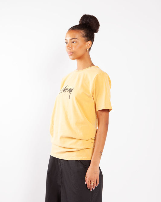 Stüssy Small Stock Pig. Dyed Tee Honey