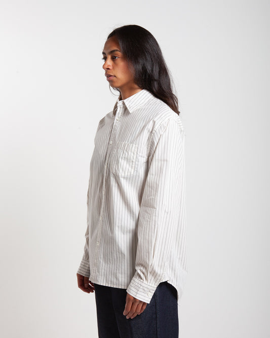 Stüssy Standard LS Shirt Natural Stripe