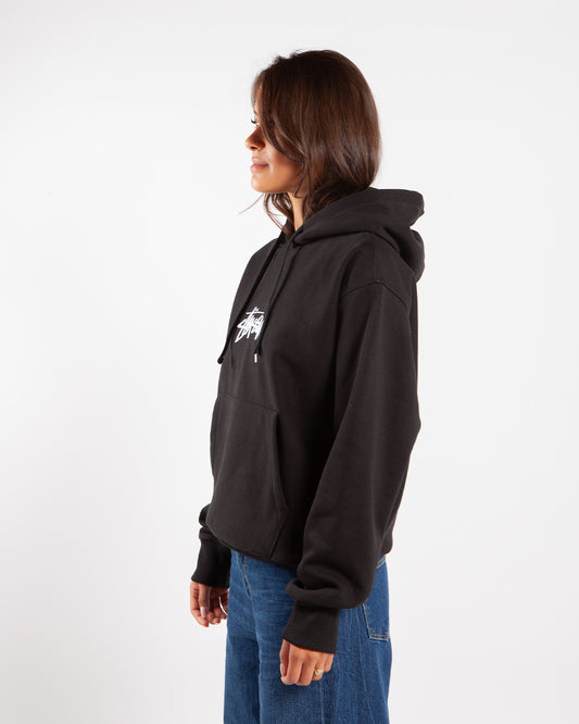 Stüssy Stock Logo App. Hood Black