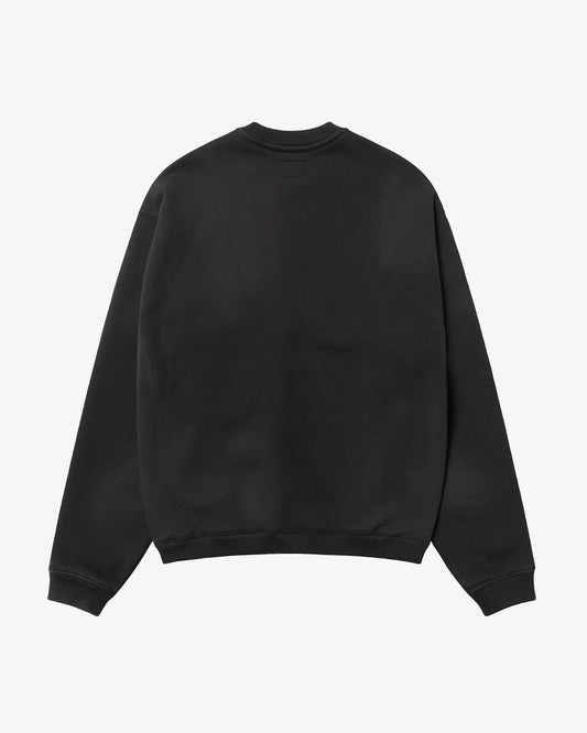 Stüssy Stu Applique Crew Black