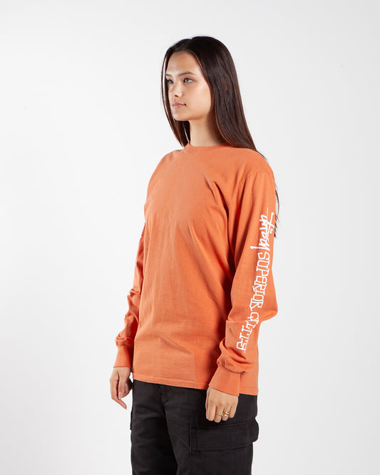 Stüssy Superior Quality Pig. Dyed LS Rust