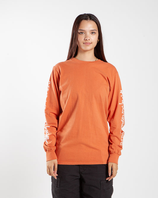 Stüssy Superior Quality Pig. Dyed LS Rust