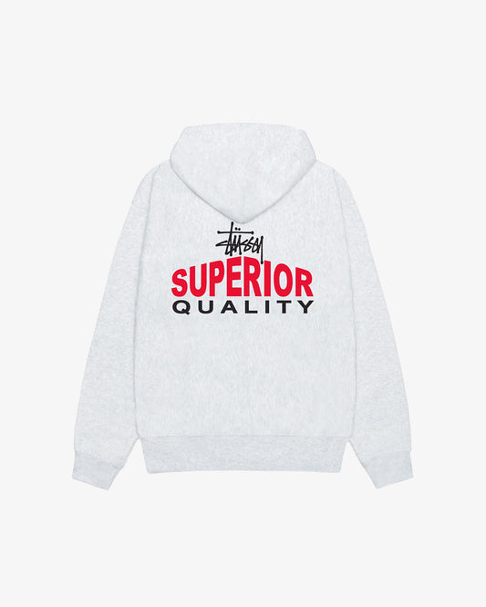 Stüssy Superior Quality Zip Hood Ash Heather