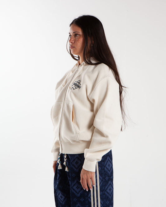 Stüssy Surf Size Gar. Dyed Zip Hood Bone