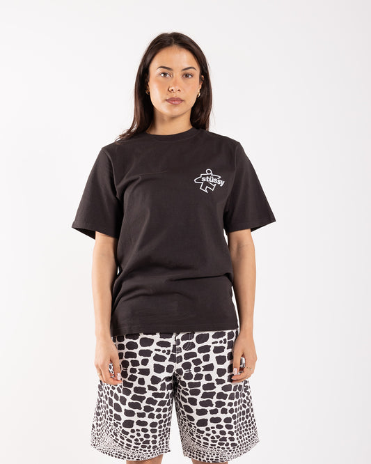 Stüssy Surf Size Pig. Dyed Tee Faded Black