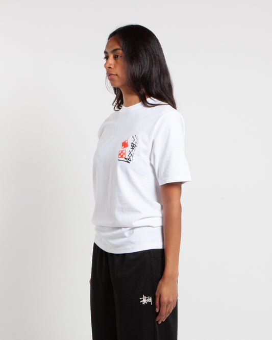 Stüssy Tall Dice Tee White