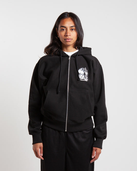 Stûssy Tall Dice Zip Hood Black