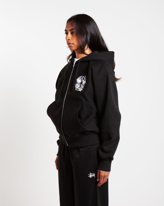 Stûssy Tall Dice Zip Hood Black