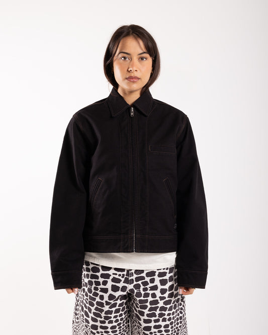 Stüssy Work Jacket Collared Black