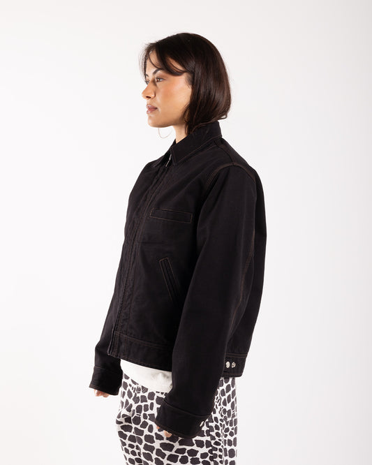 Stüssy Work Jacket Collared Black