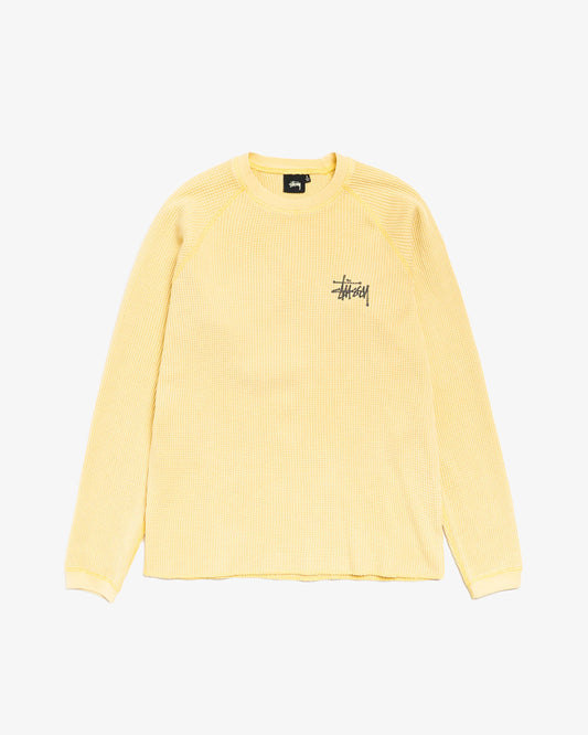 Stüssy Raglan Thermal Basic Stock Pale Yellow