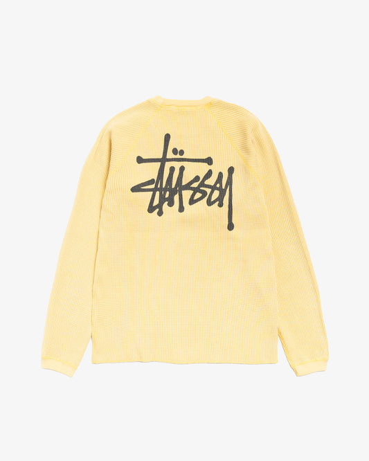 Stüssy Raglan Thermal Basic Stock Pale Yellow