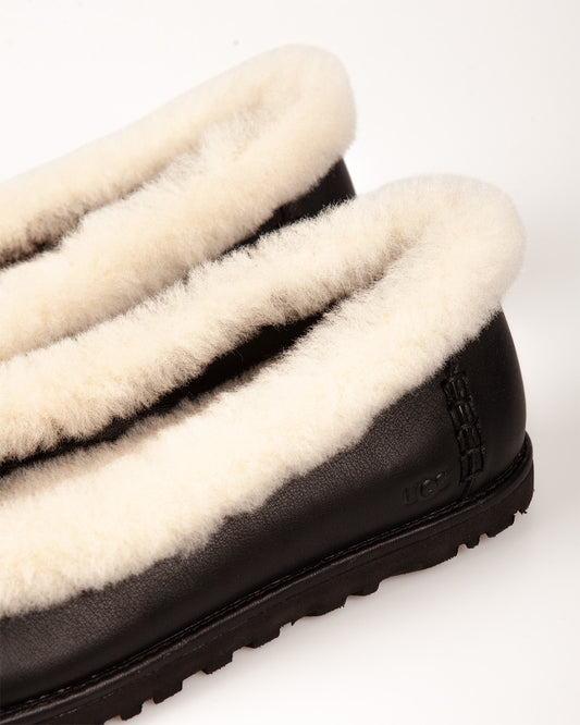 Ugg Zora Ballerina Leather Black