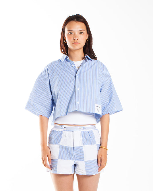 Vans x Homme Girls OTW Patchwork Azurine Crop Shirt