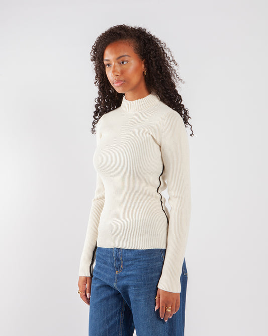 Wood Wood Evie Contrast Knit White