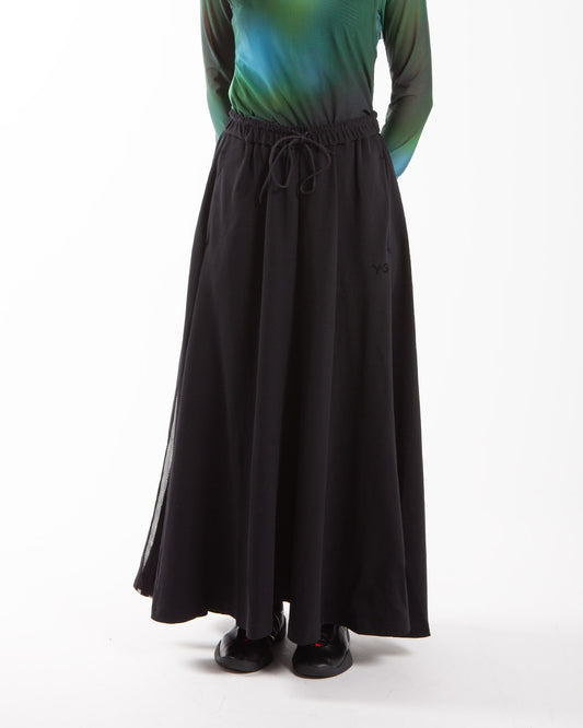 Y-3 3-Stripes Track Skirt Black