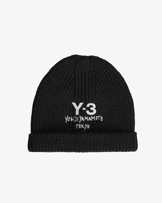 Y-3 Chunky Knit Beanie Black